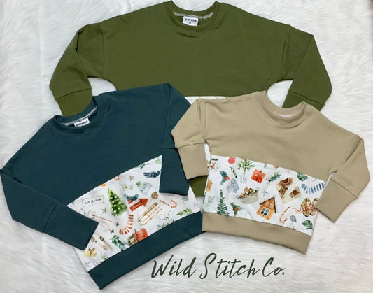 Grow With Me Long Sleeve Dolman - Alpine Christmas