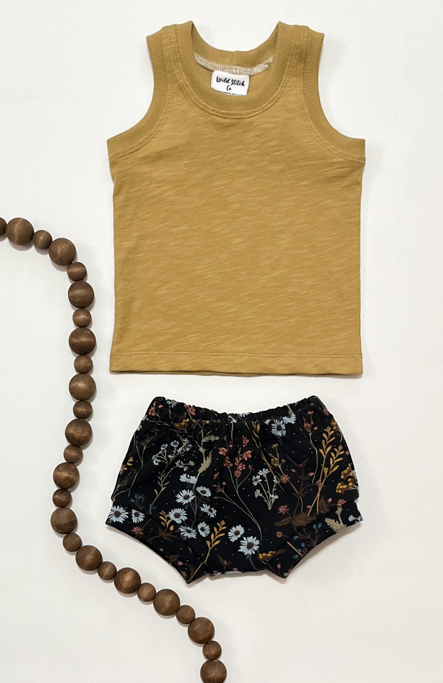 Bow Back Tank/Shorties Set - 9/12m